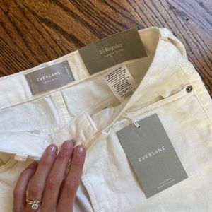 Everlane High Rise Skinny Jeans White